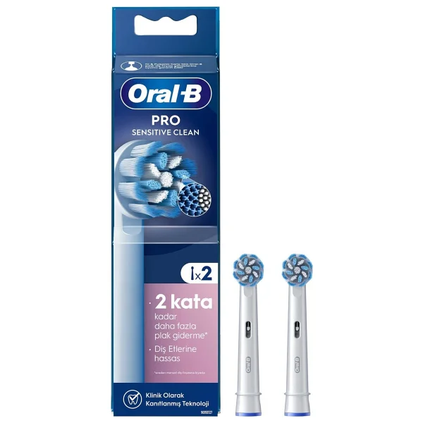 Oral-B Sensitive Clean 2'li Diş Fırçası Başlığı - Görsel 3