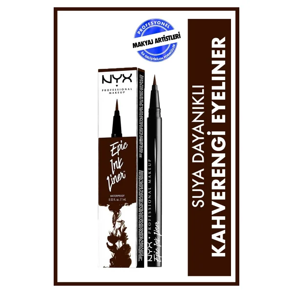 NYX Professional Makeup Kahverengi Eyeliner - Epic Ink Liner Brown 800897177478 800897177478