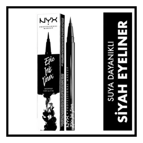 Nyx Professional Makeup Epic Ink Liner Waterproof Black Eyeliner - Görsel 2