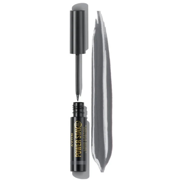 Avon Power Stay Uzun Süre Kalıcı Heather Grey Likit Eyeliner - Görsel 2