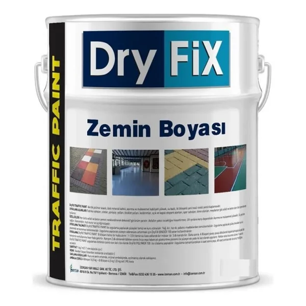Dryfix Traffic Paint 5 Kg Zemin Boyası - Görsel 8