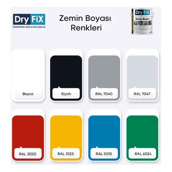 Dryfix Traffic Paint 5 Kg Zemin Boyası - Görsel 2