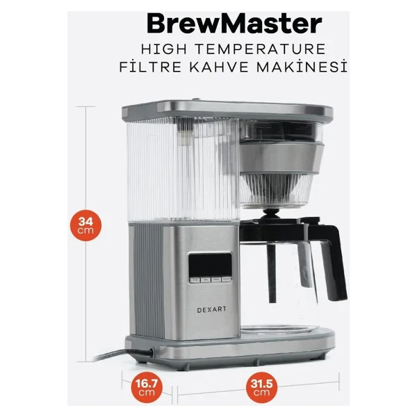 Dexart Brewmaster Md-5201t Filtre Kahve Makinesi - Görsel 2