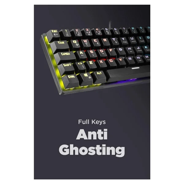 Rampage Ally K11 Siyah Tkl Red Switch Kablolu Mekanik Oyuncu Klavyesi - Görsel 6