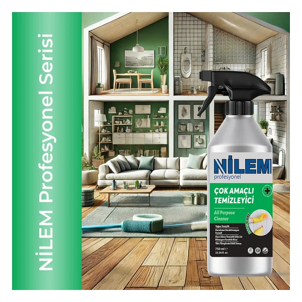 Nilem Profesyonel Bitkisel Çok Amaçlı Temizleyici Leke Çıkarıcı 750 ml - Görsel 6