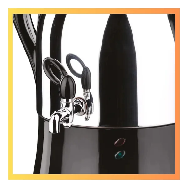 Korkmaz Çaykolik 3 Lt Elektrikli Semaver - Siyah - Görsel 4