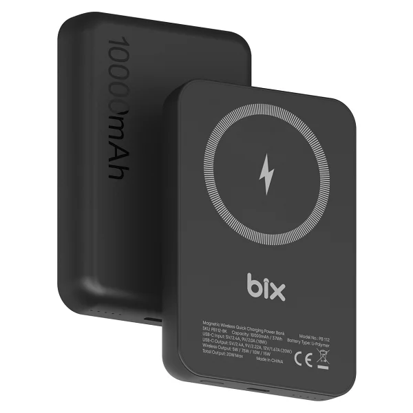 Bix Pb112 10000 mAh Hızlı Şarj Magsafe Powerbank - Görsel 3
