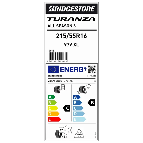 Bridgestone Turanza All Season 6 215/55 R16 97v XL 4 Mevsim Lastik - 2026 - Görsel 5