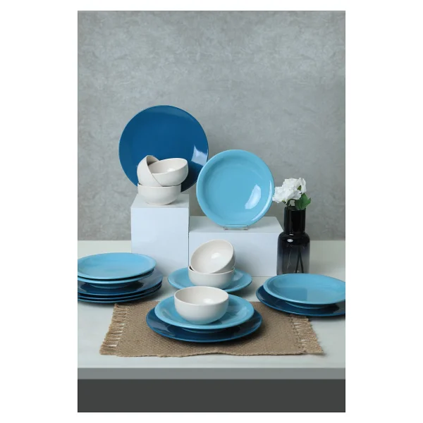 Keramika Blue Mix 18 Parça 6 Kişilik Yemek Takımı - Görsel 10