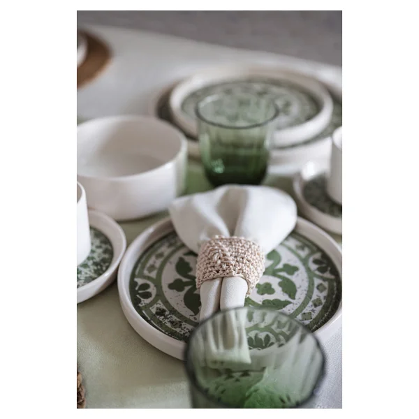 Keramika Timeless Green Stackable 21974-75 20 Parça 4 Kişilik Kahvaltı Ve Yemek Takımı - Görsel 10