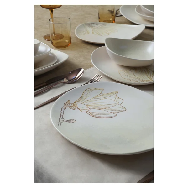 Keramika Vintage Bloom Isabella 24 Parça 6 Kişilik Yemek Takımı - Görsel 9
