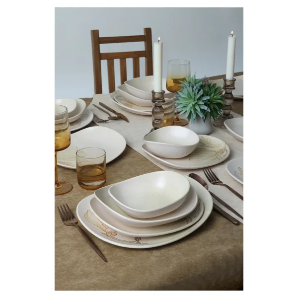 Keramika Vintage Bloom Isabella 24 Parça 6 Kişilik Yemek Takımı - Görsel 10