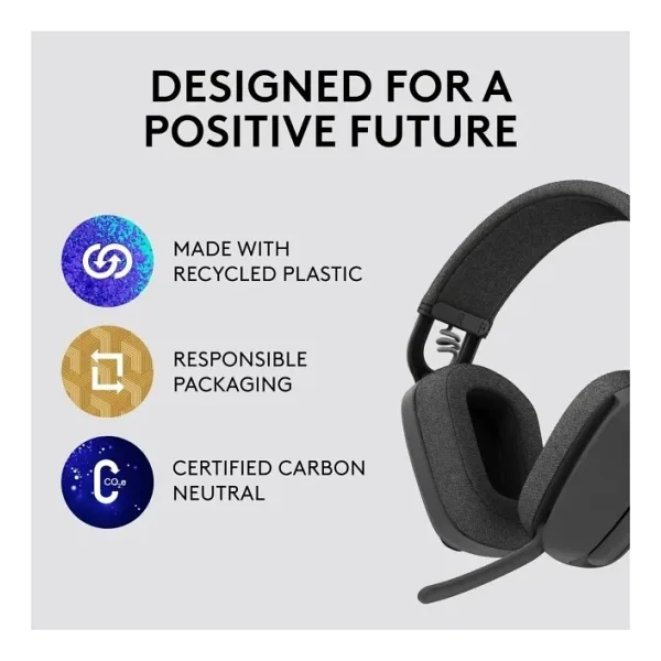 Logitech Zone Vibe 100 Bluetooth Çağrı Merkezi Kulaklığı Siyah - Görsel 6