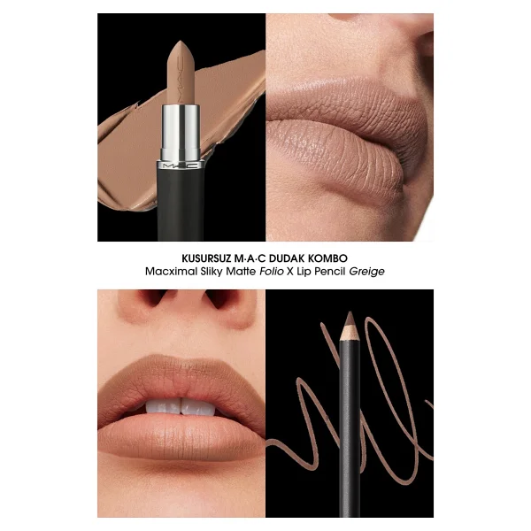 Mac Silky Matte Lipstick Nemlendirme Etkili Yoğun Renk Sağlayan Ruj -Folıo 3.5gm - Görsel 2