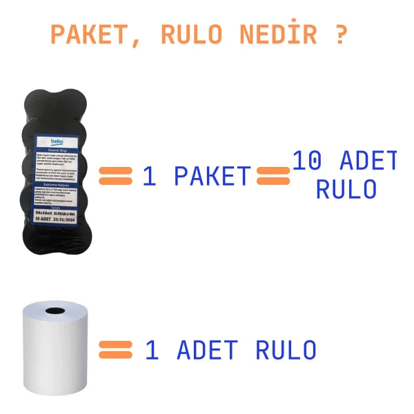 Beko X30 Tr Yazarkasa Rulosu Avantajlı Paket - 5 Paket - 50 Adet - Görsel 2
