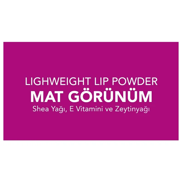 Flormar Lightweight Lip Powder 006 Precious Likit Ruj - Görsel 2