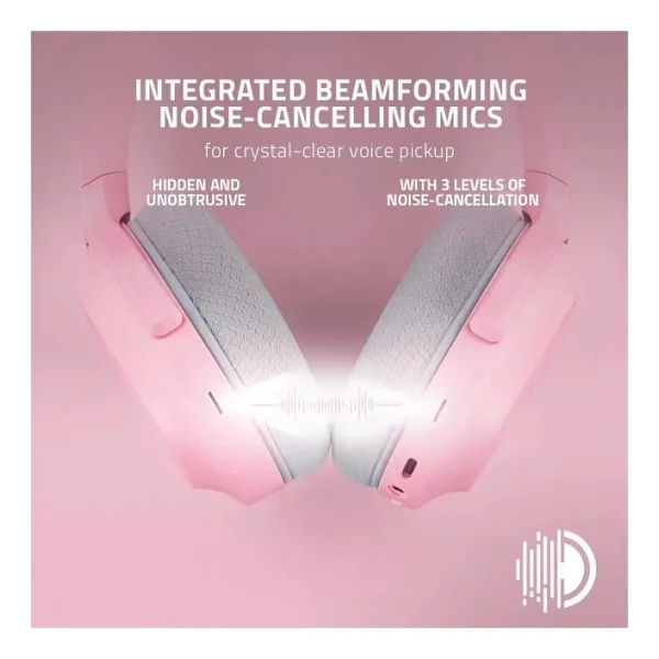 Razer Barracuda Rz04-03790300-R3m1 Pembe Kablolu/Kablosuz Kulak Üstü Oyuncu Kulaklığı - Görsel 3