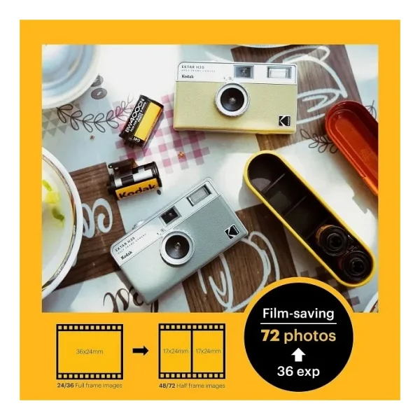 Kodak Ektar H35 Siyah Fotoğraf Makinesi - Görsel 9