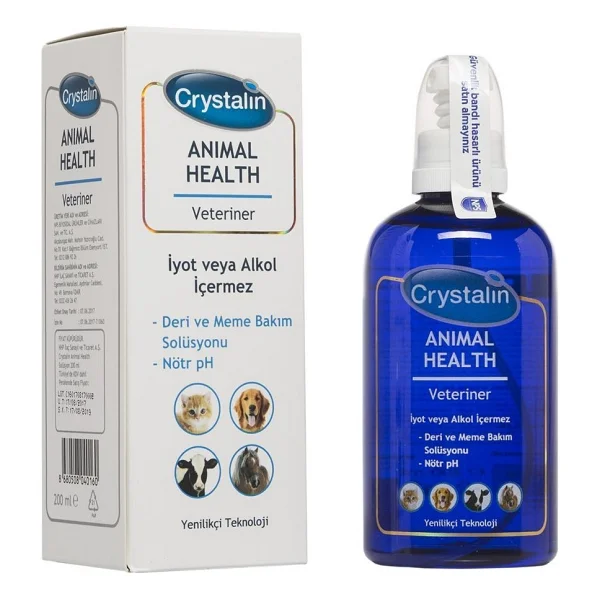Crystalin Kedi Köpek Için Göz, Kulak Ve Ağız Bakım Solüsyonu 250 Ml - 1 Adet - Renkli - Görsel 2