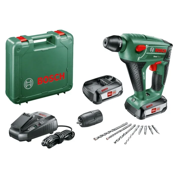 Bosch Uneo Maxx Çift Akülü 2.5 Ah Kırıcı-Delici - Görsel 8