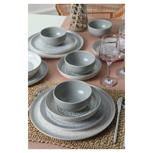Keramika Stone Nordic 24 Parça 6 Kişilik Yemek Takımı - Görsel 2