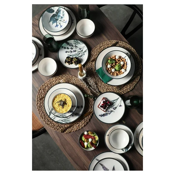 Keramika Çiçek Bahçesi 24 Parça 6 Kişilik Yemek Takımı - Görsel 5