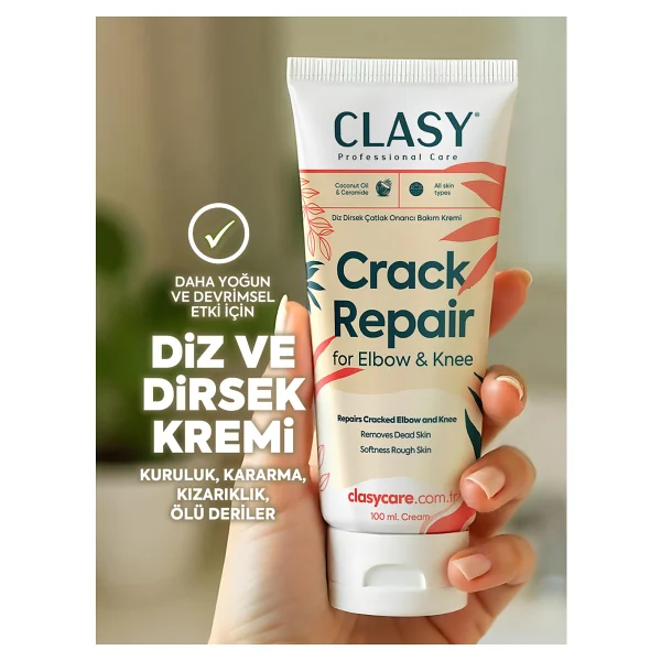 Clasy Care Diz Ve Dirsek Bakım Kremi - Çatlak, Kurumuş, Koyulaşmış Sert Deriye Karşı (Clasy Crack Repair Cream) - Görsel 9