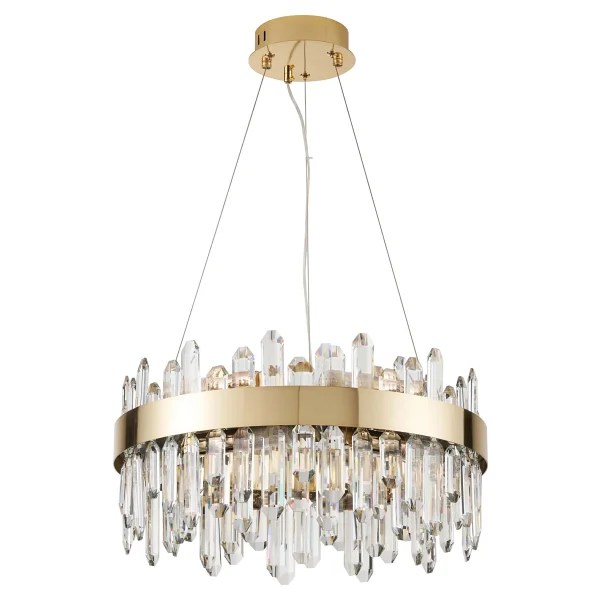 Apliqa Linfred Kristal Taşlı Modern Salon Avize - Görsel 2