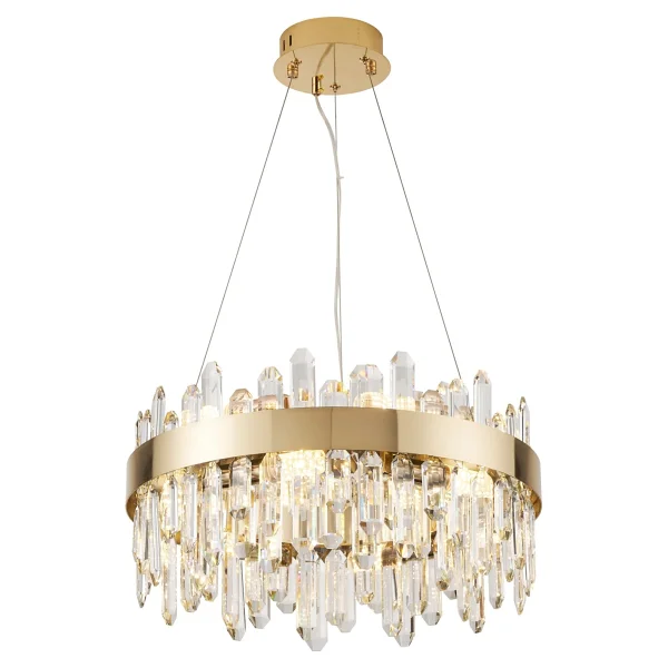 Apliqa Linfred Kristal Taşlı Modern Salon Avize - Görsel 3