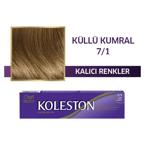 Koleston Single 7.1 Küllü Kumral Saç Boyası - Görsel 6