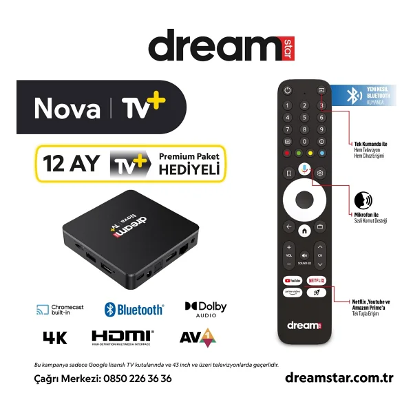 Dreamstar Nova 32 GB 4K Android TV Box - Görsel 10
