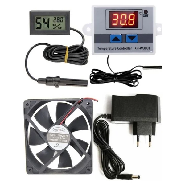 Dias İthalat Dias Kuluçka Makinesi Seti W3001 Termostat ve Fan ile 280 W Güçlü Elektrikli Alet