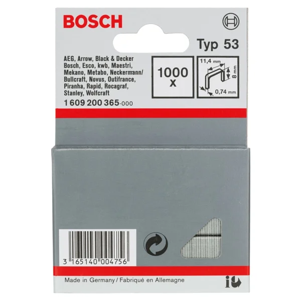 Bosch - İnce Zımba Teli Tip 53 - 11,4 X 0,74 X 8 Mm 1609200365 - Görsel 3