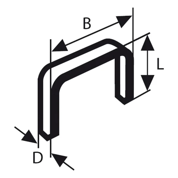 Bosch - İnce Zımba Teli Tip 53 - 11,4 X 0,74 X 8 Mm 1609200365 - Görsel 2