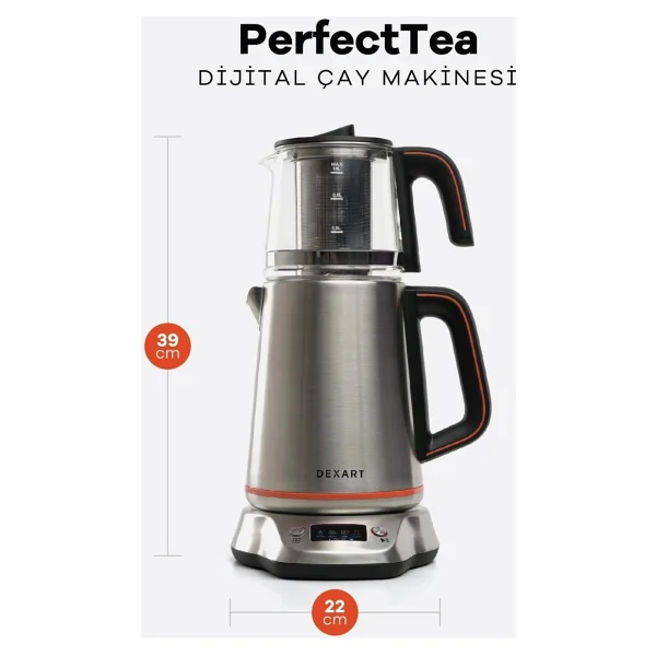 Dexart PerfectTea DX-1321 2200 W Çay Makinesi - Görsel 9