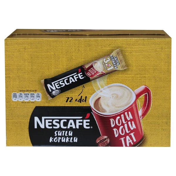 Nescafe Sütlü Köpüklü 3'ü 1 Arada 72x17.4 Gr - Görsel 3