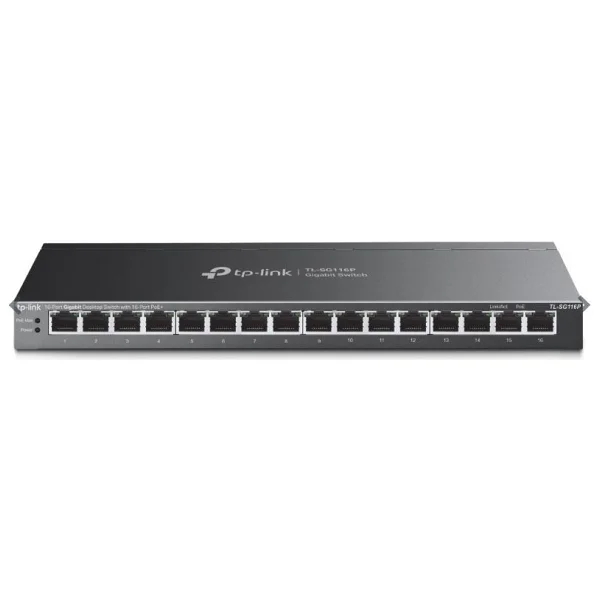 Tp-Link Tl-Sg116p 16 Port 10/100/1000 Mbps Gigabit Poe Switch - Görsel 3