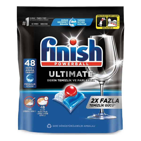 Finish Quantum Ultimate Bulaşık Makinesi Tableti 48'li - Görsel 2