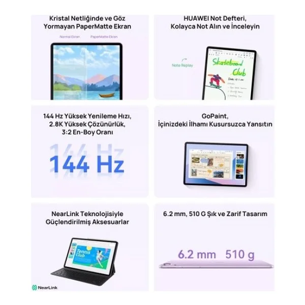 Huawei Matepad 11.5"S Papermatte Edition 256 GB Tablet - Görsel 10