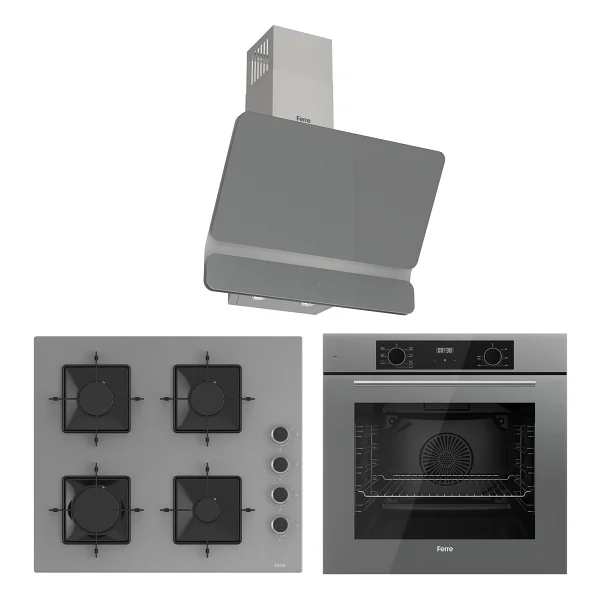 Ferre Flowart Ventora Elite Beyaz 3'lü Ankastre Set ( Qbl63cb-Ss206-D081 ) - Görsel 7