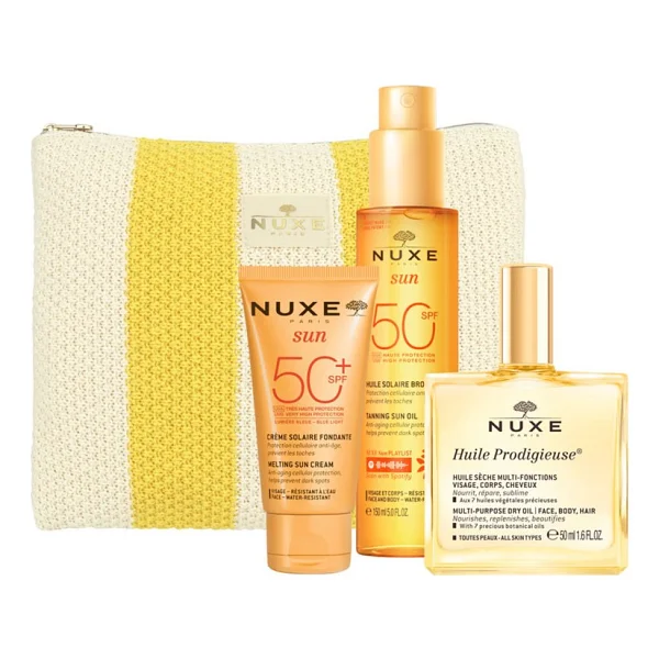Nuxe Sun Kofre - Bronzlaştırıcı Güneş Yağı Spf50 150 Ml + Güneş Kremi Spf50 + Kuru Yağ 50 Ml - Görsel 5