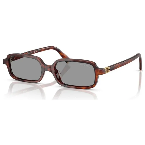 Miu Miu Regard 11zs 21c40o Havana Mahogany-Grey Kadın Güneş Gözlüğü - Görsel 8