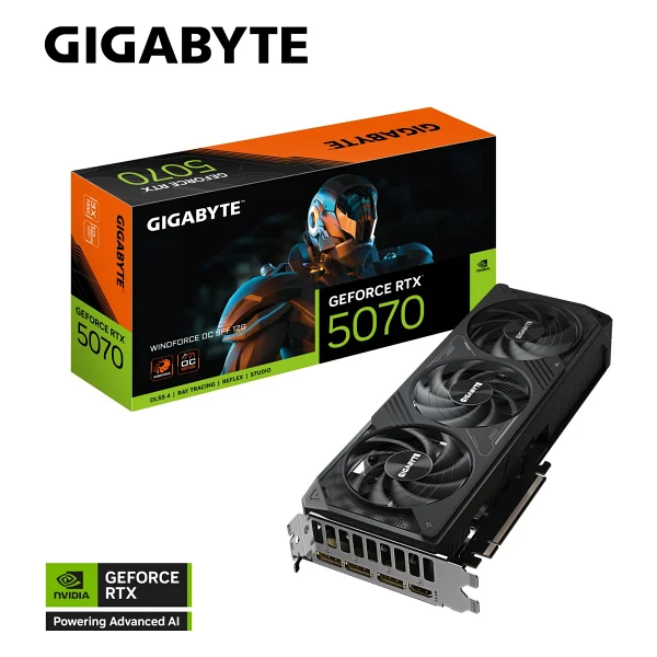 Gigabyte RTX 5070 Windforce Oc Sff 12g Gv-N5070wf3oc-12gd 192 Bit Gddr7 12 GB Ekran Kartı - Görsel 2