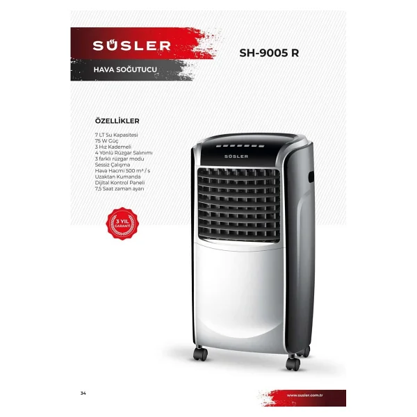 Süsler Sh-9005 R Hava Soğutucu - Görsel 2