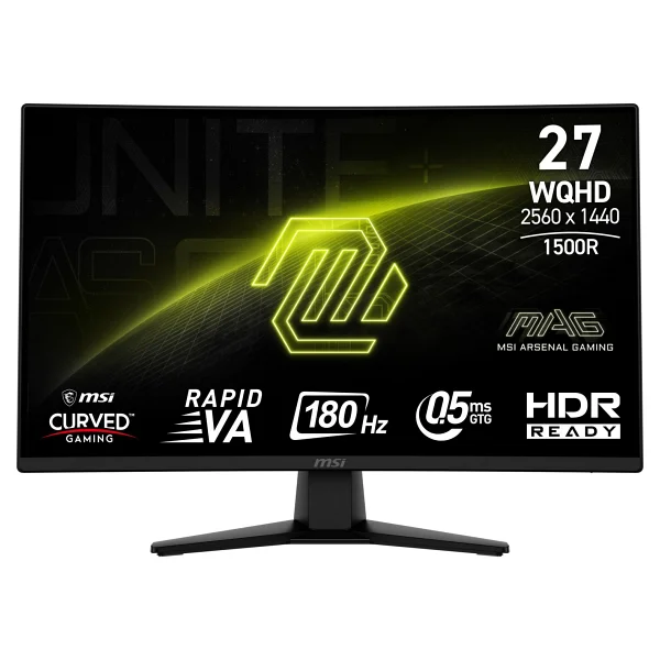 Msı Mag 274cqf 27" 0.5 Ms 2k Curved 180 Hz Oyuncu Monitörü - Görsel 4