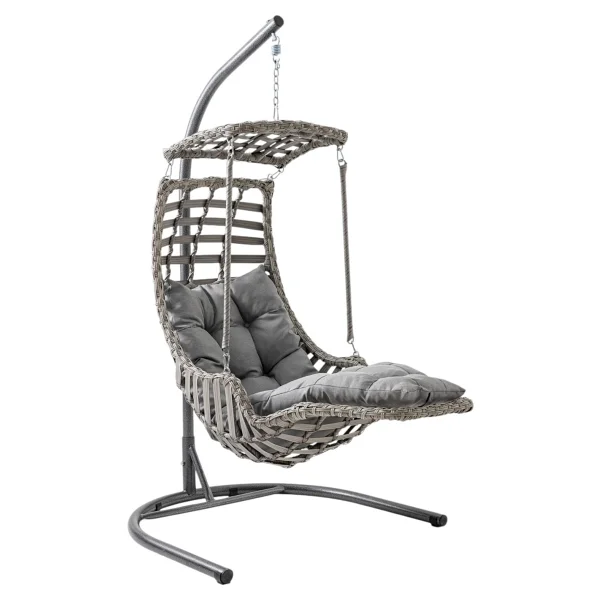 Capri Swing Alaçatı Plus 1 Kişilik Rattan Bahçe Salıncağı - Görsel 7