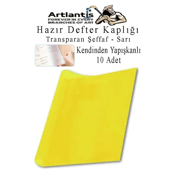 Artlantis Hazır Defter Kaplığı Şeffaf Buzlu Mavi A4 10 Adet 1 Paket Cırtlı Ayarlanabilir Kendinde Yapışkanlı Kaplık Okul Sınıf - Görsel 6