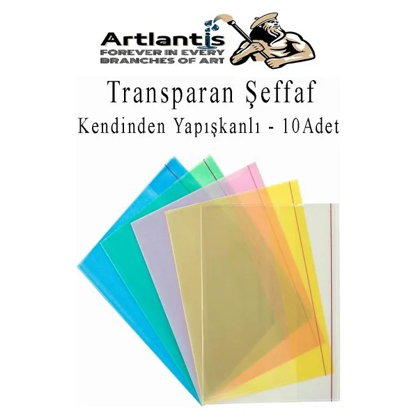 Artlantis Hazır Defter Kaplığı Şeffaf Buzlu Mavi A4 10 Adet 1 Paket Cırtlı Ayarlanabilir Kendinde Yapışkanlı Kaplık Okul Sınıf - Görsel 4