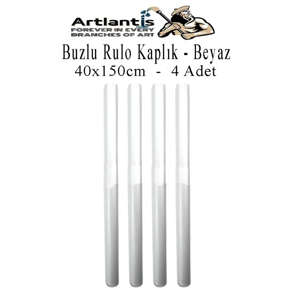 Buzlu Rulo Şeffaf Kaplık 4 Adet 40x150 Cm Defter Kitap Kaplığı Okul Öğrenci Rulo Kaplık Renkli - Görsel 7