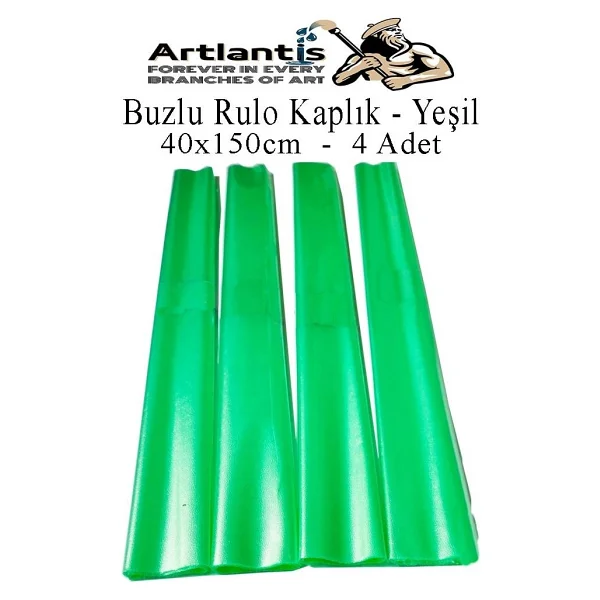 Buzlu Rulo Şeffaf Kaplık 4 Adet 40x150 Cm Defter Kitap Kaplığı Okul Öğrenci Rulo Kaplık Renkli - Görsel 9